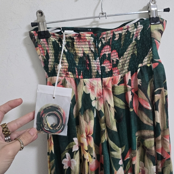 Zimmermann Lexi Bandeau linen midi dress nwt size 2 petite - Picture 7 of 13